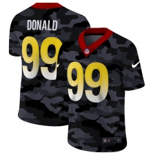 Men's Los Angeles Rams #99 Aaron Donald Camo 2020 Nike Limited Jersey