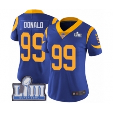 Women's Nike Los Angeles Rams #99 Aaron Donald Royal Blue Alternate Vapor Untouchable Limited Player Super Bowl LIII Bound NFL Jersey