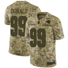 Youth Nike Los Angeles Rams #99 Aaron Donald Limited Camo 2018 Salute to Service NFL Jersey