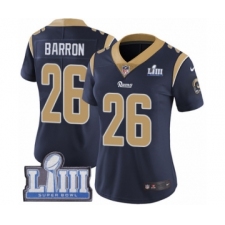 Women's Nike Los Angeles Rams #26 Mark Barron Navy Blue Team Color Vapor Untouchable Limited Player Super Bowl LIII Bound NFL Jersey
