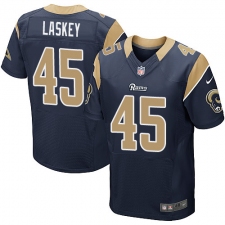 Men's Nike Los Angeles Rams #45 Zach Laskey Navy Blue Team Color Vapor Untouchable Elite Player NFL Jersey