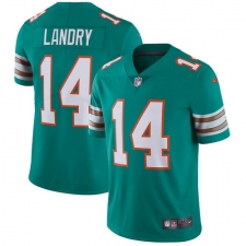 Youth Nike Miami Dolphins #14 Jarvis Landry Aqua Green Alternate Vapor Untouchable Limited Player NFL Jersey