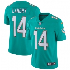 Youth Nike Miami Dolphins #14 Jarvis Landry Elite Aqua Green Team Color NFL Jersey