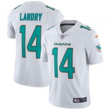 Youth Nike Miami Dolphins #14 Jarvis Landry Elite White NFL Jersey