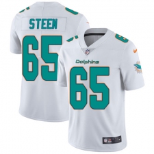 Youth Nike Miami Dolphins #65 Anthony Steen White Vapor Untouchable Limited Player NFL Jersey