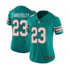 Women's Miami Dolphins #23 Cordrea Tankersley Aqua Green Alternate Vapor Untouchable Limited Player Football Jersey
