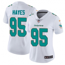 Women's Nike Miami Dolphins #95 William Hayes Elite White NFL Jersey