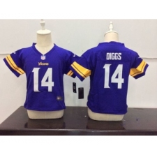 Nike Minnesota Vikings #14 Stefon Diggs Purple Toddlers Jersey