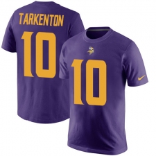 Nike Minnesota Vikings #10 Fran Tarkenton Purple Rush Pride Name & Number T-Shirt