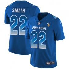 Youth Nike Minnesota Vikings #22 Harrison Smith Limited Royal Blue 2018 Pro Bowl NFL Jersey