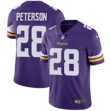 Youth Nike Minnesota Vikings #28 Adrian Peterson Purple Team Color Vapor Untouchable Limited Player NFL Jersey