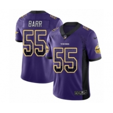 Men's Nike Minnesota Vikings #55 Anthony Barr Limited Purple Rush Drift Fashion NFL Jersey