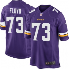Men's Nike Minnesota Vikings #73 Sharrif Floyd Game Purple Team Color NFL Jersey