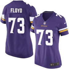 Women's Nike Minnesota Vikings #73 Sharrif Floyd Game Purple Team Color NFL Jersey