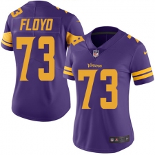 Women's Nike Minnesota Vikings #73 Sharrif Floyd Limited Purple Rush Vapor Untouchable NFL Jersey