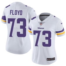 Women's Nike Minnesota Vikings #73 Sharrif Floyd White Vapor Untouchable Limited Player NFL Jersey