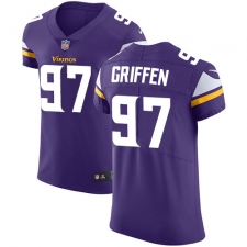 Men's Nike Minnesota Vikings #97 Everson Griffen Purple Team Color Vapor Untouchable Elite Player NFL Jersey