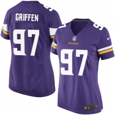 Women's Nike Minnesota Vikings #97 Everson Griffen Game Purple Team Color NFL Jersey