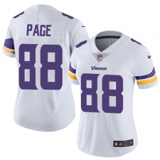 Women's Nike Minnesota Vikings #88 Alan Page White Vapor Untouchable Limited Player NFL Jersey