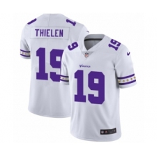 Men's Minnesota Vikings #19 Adam Thielen White Team Logo Cool Edition Jersey