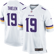 Men's Nike Minnesota Vikings #19 Adam Thielen Game White NFL Jersey