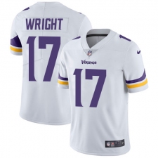 Men's Nike Minnesota Vikings #17 Jarius Wright White Vapor Untouchable Limited Player NFL Jersey