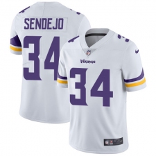 Youth Nike Minnesota Vikings #34 Andrew Sendejo White Vapor Untouchable Limited Player NFL Jersey