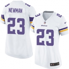 Women's Nike Minnesota Vikings #23 Terence Newman Game White NFL Jersey
