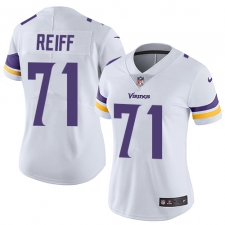 Women's Nike Minnesota Vikings #71 Riley Reiff Elite White NFL Jersey