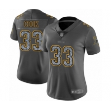 Women's Minnesota Vikings #33 Dalvin Cook Limited Gray Static Fashion Football Jersey