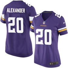 Women's Nike Minnesota Vikings #20 Mackensie Alexander Game Purple Team Color NFL Jersey