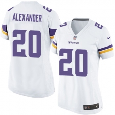 Women's Nike Minnesota Vikings #20 Mackensie Alexander Game White NFL Jersey