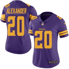 Women's Nike Minnesota Vikings #20 Mackensie Alexander Limited Purple Rush Vapor Untouchable NFL Jersey