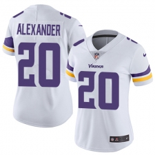 Women's Nike Minnesota Vikings #20 Mackensie Alexander White Vapor Untouchable Limited Player NFL Jersey