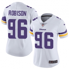 Women's Nike Minnesota Vikings #96 Brian Robison White Vapor Untouchable Limited Player NFL Jersey