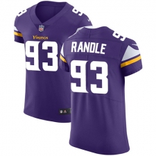 Men's Nike Minnesota Vikings #93 John Randle Purple Team Color Vapor Untouchable Elite Player NFL Jersey