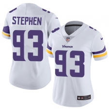 Women's Nike Minnesota Vikings #93 Shamar Stephen Elite White NFL Jersey