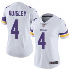 Women's Nike Minnesota Vikings #4 Ryan Quigley White Vapor Untouchable Limited Player NFL Jersey