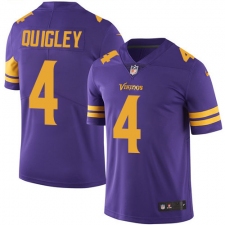 Youth Nike Minnesota Vikings #4 Ryan Quigley Limited Purple Rush Vapor Untouchable NFL Jersey