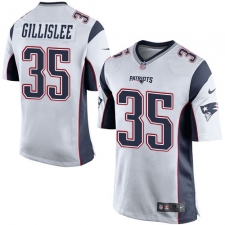 Men's Nike New England Patriots #35 Mike Gillislee Game White NFL Jersey