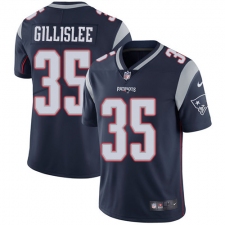 Men's Nike New England Patriots #35 Mike Gillislee Navy Blue Team Color Vapor Untouchable Limited Player NFL Jersey
