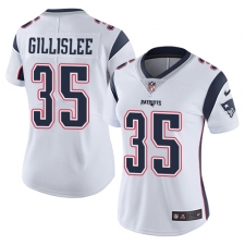 Women's Nike New England Patriots #35 Mike Gillislee White Vapor Untouchable Limited Player NFL Jersey