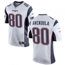 Men's Nike New England Patriots #80 Danny Amendola Game White NFL Jersey