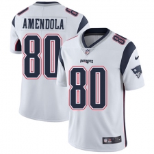 Men's Nike New England Patriots #80 Danny Amendola White Vapor Untouchable Limited Player NFL Jersey
