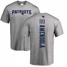 NFL Nike New England Patriots #80 Danny Amendola Ash Backer T-Shirt
