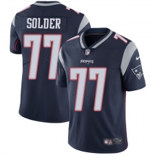 Youth Nike New England Patriots #77 Nate Solder Navy Blue Team Color Vapor Untouchable Limited Player NFL Jersey