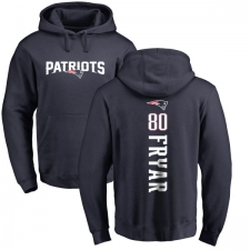 NFL Nike New England Patriots #80 Irving Fryar Navy Blue Backer Pullover Hoodie