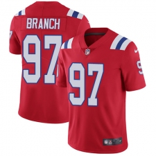 Youth Nike New England Patriots #97 Alan Branch Red Alternate Vapor Untouchable Limited Player NFL Jersey