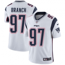 Youth Nike New England Patriots #97 Alan Branch White Vapor Untouchable Limited Player NFL Jersey