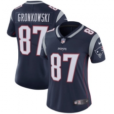 Women's Nike New England Patriots #87 Rob Gronkowski Navy Blue Team Color Vapor Untouchable Limited Player NFL Jersey